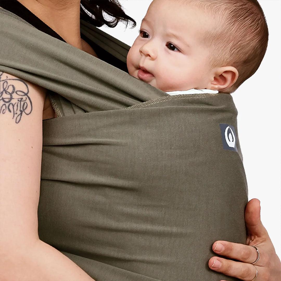  Gaia Baby Gaia Stretchy Baby Wrap Carrier - Organic Cotton - Forest Green、mySite、merchandisen