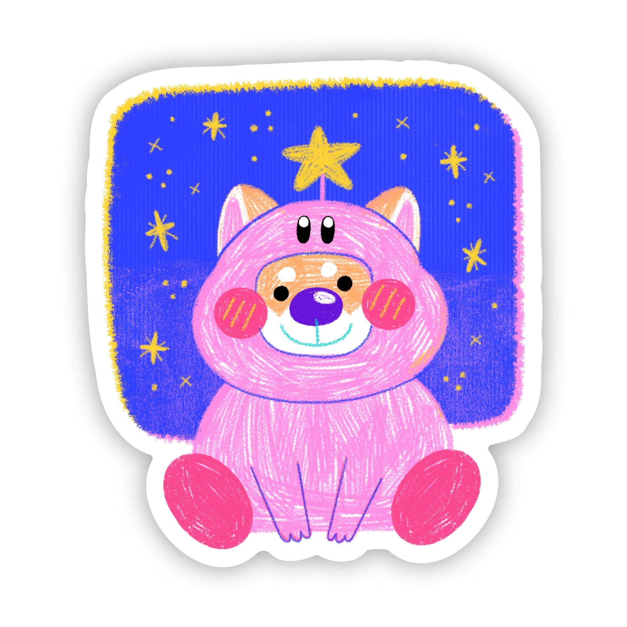  Cute Kirby Dog Sticker、mySite、elrpsem3k