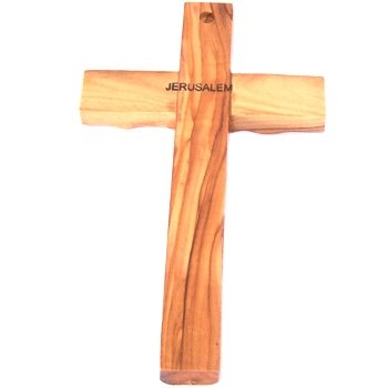  1 X Med. size wooden Cross from Bethlehem - Olive wood (16cm or 6.4 inches) by HolyLandMarket、mySite、elrpsem3k