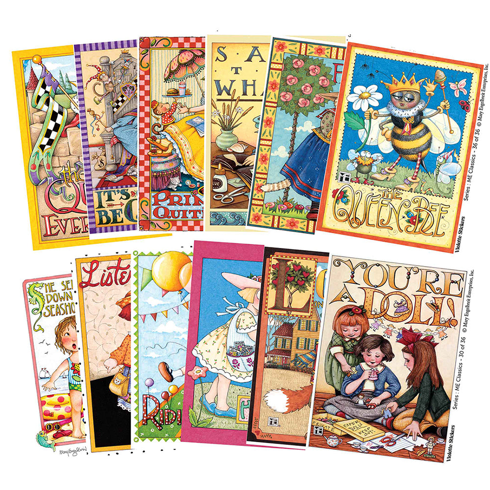  Mary Engelbreit's Everyday Queen Vinyl Sticker Decals Tin、mySite、ghnorth