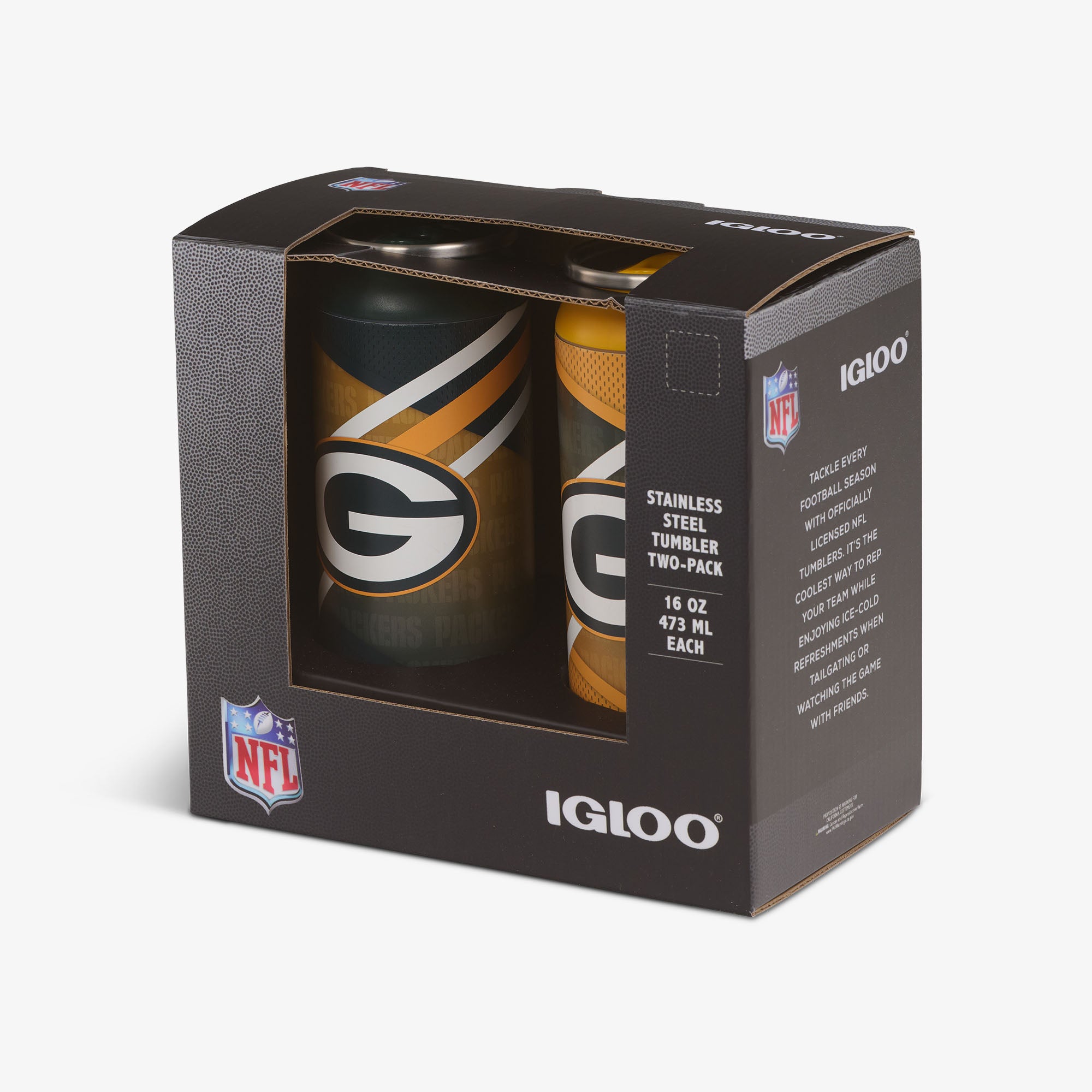 Green Bay Packers Home & Away 16 Oz Can 2-Pack、mySite、noshort