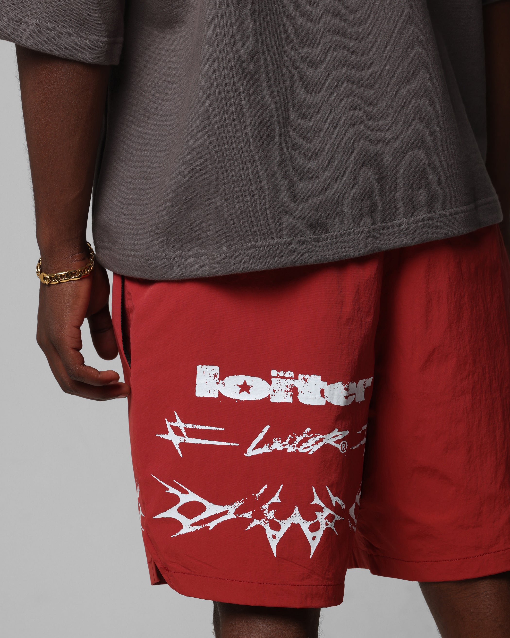 Loiter Stacked Metal Walk Shorts Burgandy、mySite、zt4zffjzw