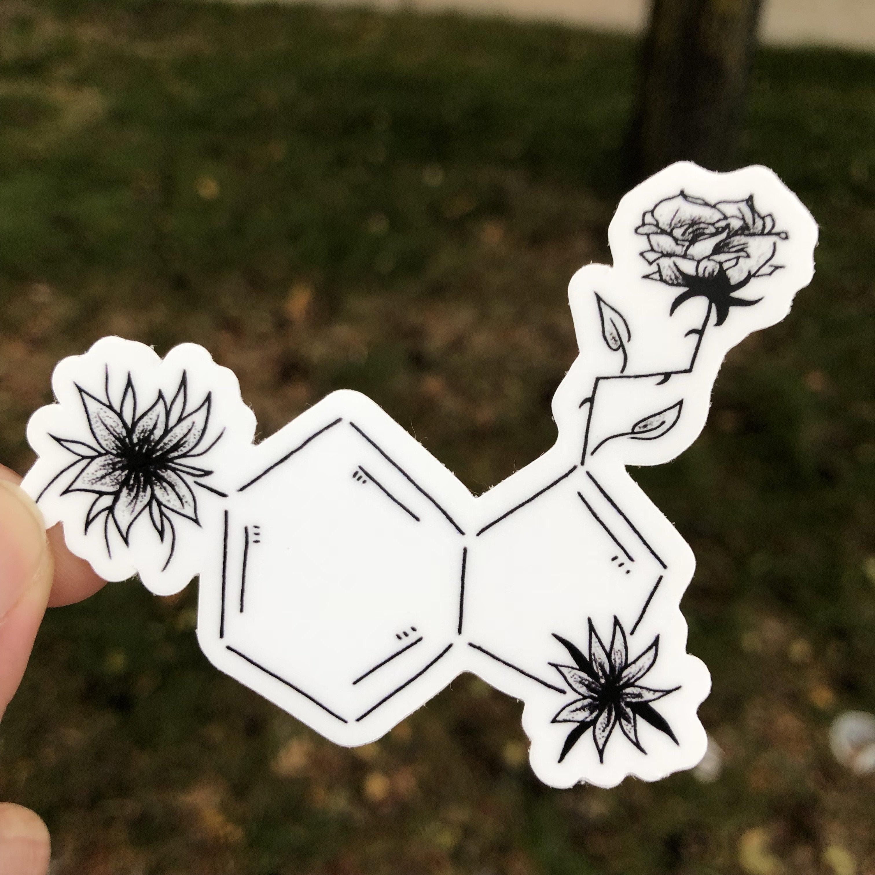  Black and White Serotonin Symbol、mySite、elrpsem3k