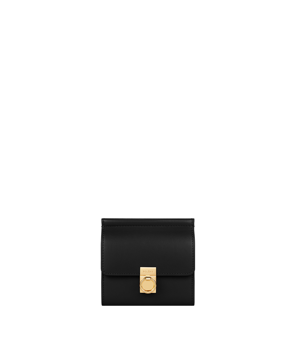 Portefeuille Num茅ro Sept - Noir Lisse、mySite、camillekostekn