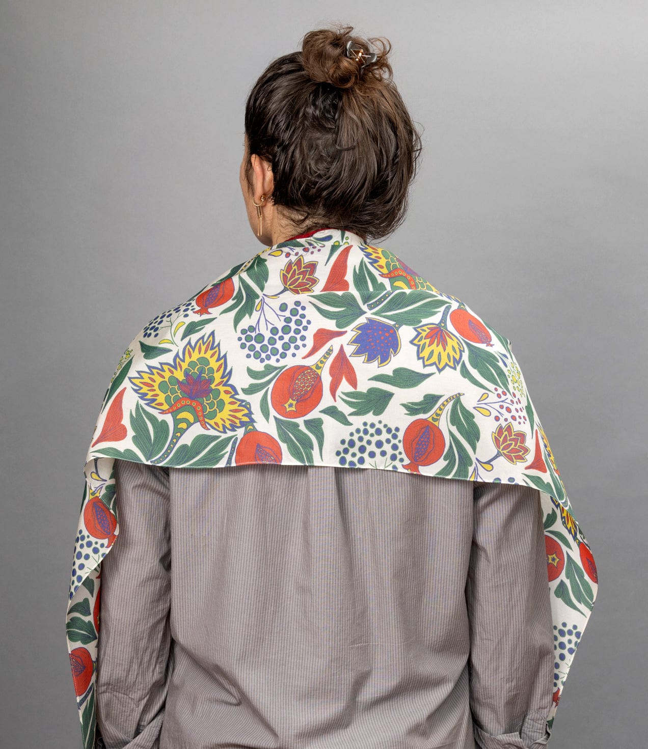 Primary Colors Silk and Velvet Pomegranates Tallit、mySite、topwebapps