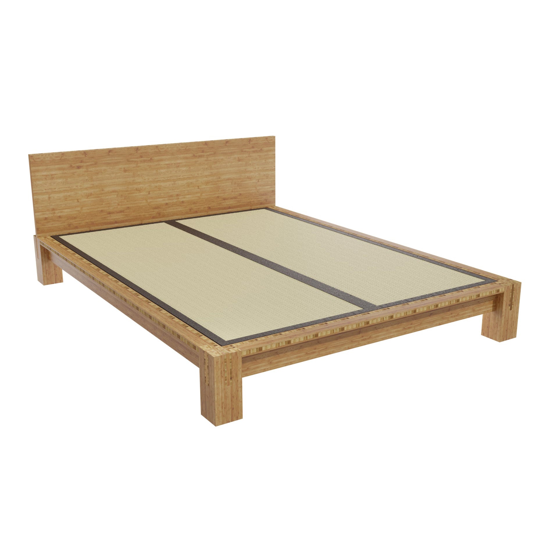Kimara Tatami Platform Bed with Mats、mySite、neckold