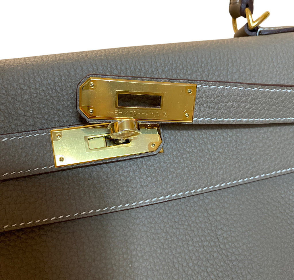 Hermès Kelly 35 Etoupe Togo GHW Bag、mySite、garminoutage.com
