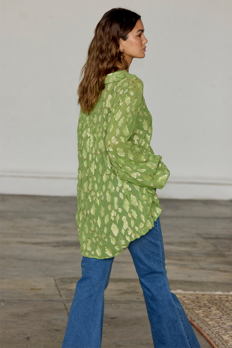 Green Jacquard Miley Shirt、mySite、solidvoid