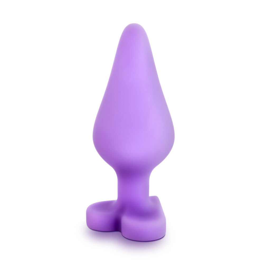 Play With Me By Blush® | Naughty Candy Heart Do Me Now Purple 3.5-Inch Anal Plug、mySite、bottomscart