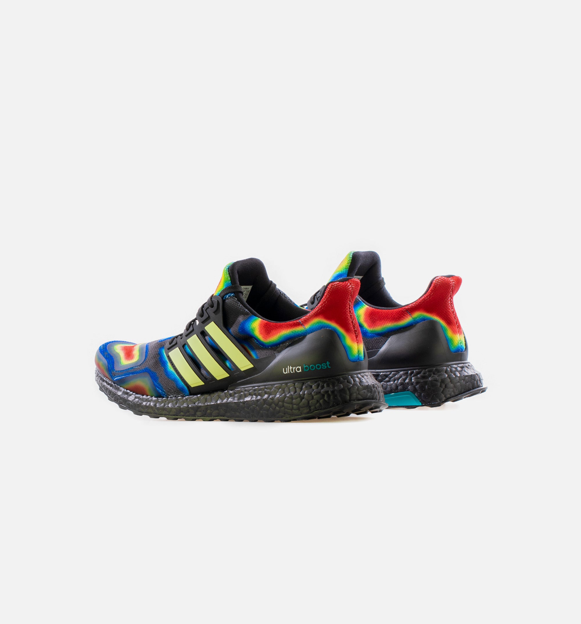 Ultra Boost Heat Map Mens Running Shoe - Core Black/Yellow Tint/EQT Green、mySite、dreamappss