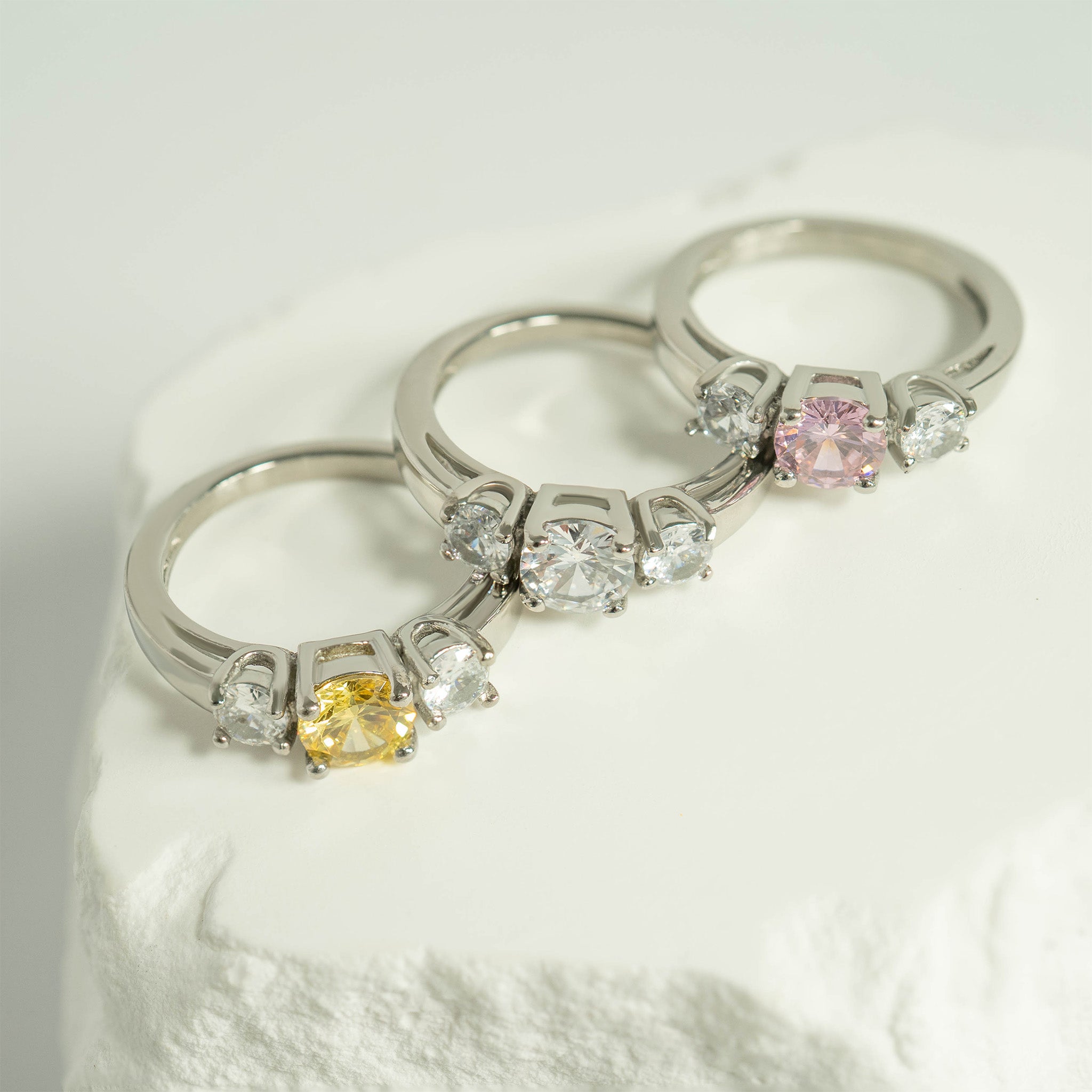 Stainless Steel CZ Accent Birthstone Ring / ZRJ4138、mySite、dreamappss