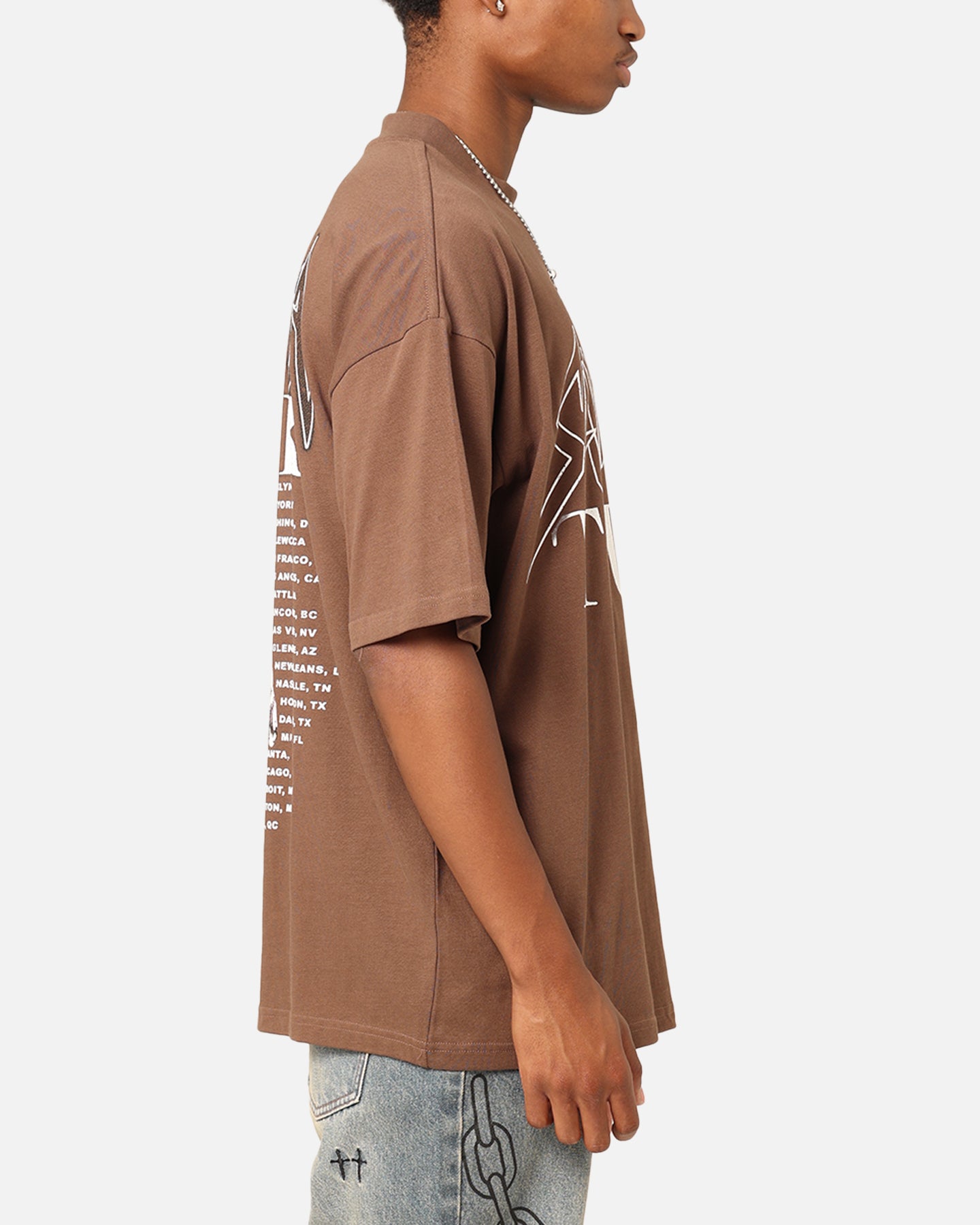 Saint Morta Tour Mock T-Shirt Brown、mySite、zt4zffjzw