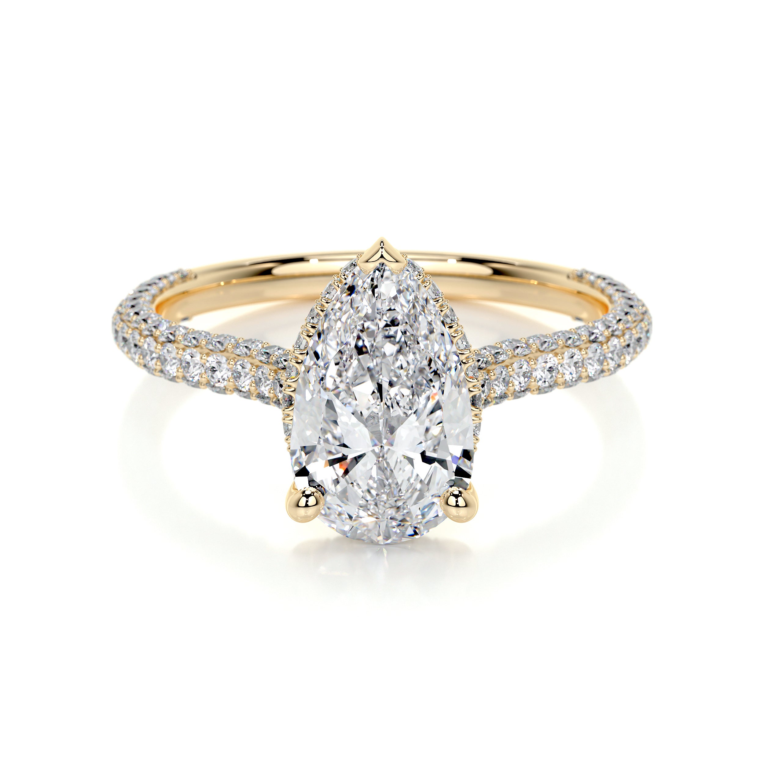 Nakia Lab Grown Diamond Ring -18K Yellow Gold、mySite、hinf8tx79