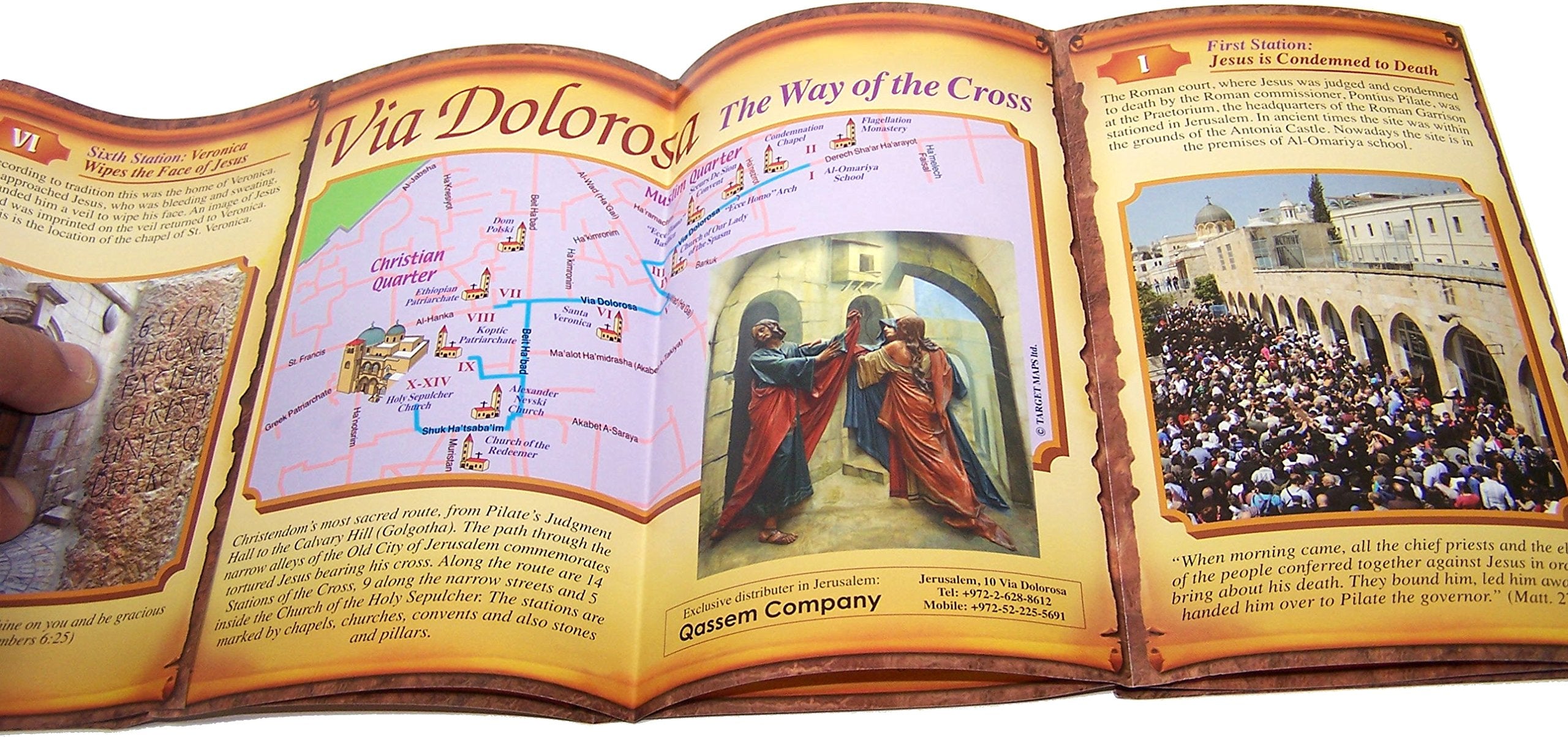 Via Dolorosa - The way of the Cross (Stations) - Pilgrim's actual 14 Stations of our Lord's agony in the Holy Land、mySite、topwebapps