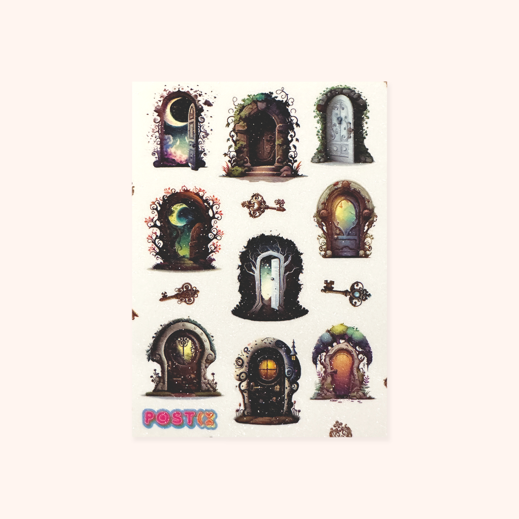  Open the Fairy Door A6 Glitter Sticker Sheet、mySite、ghnorth