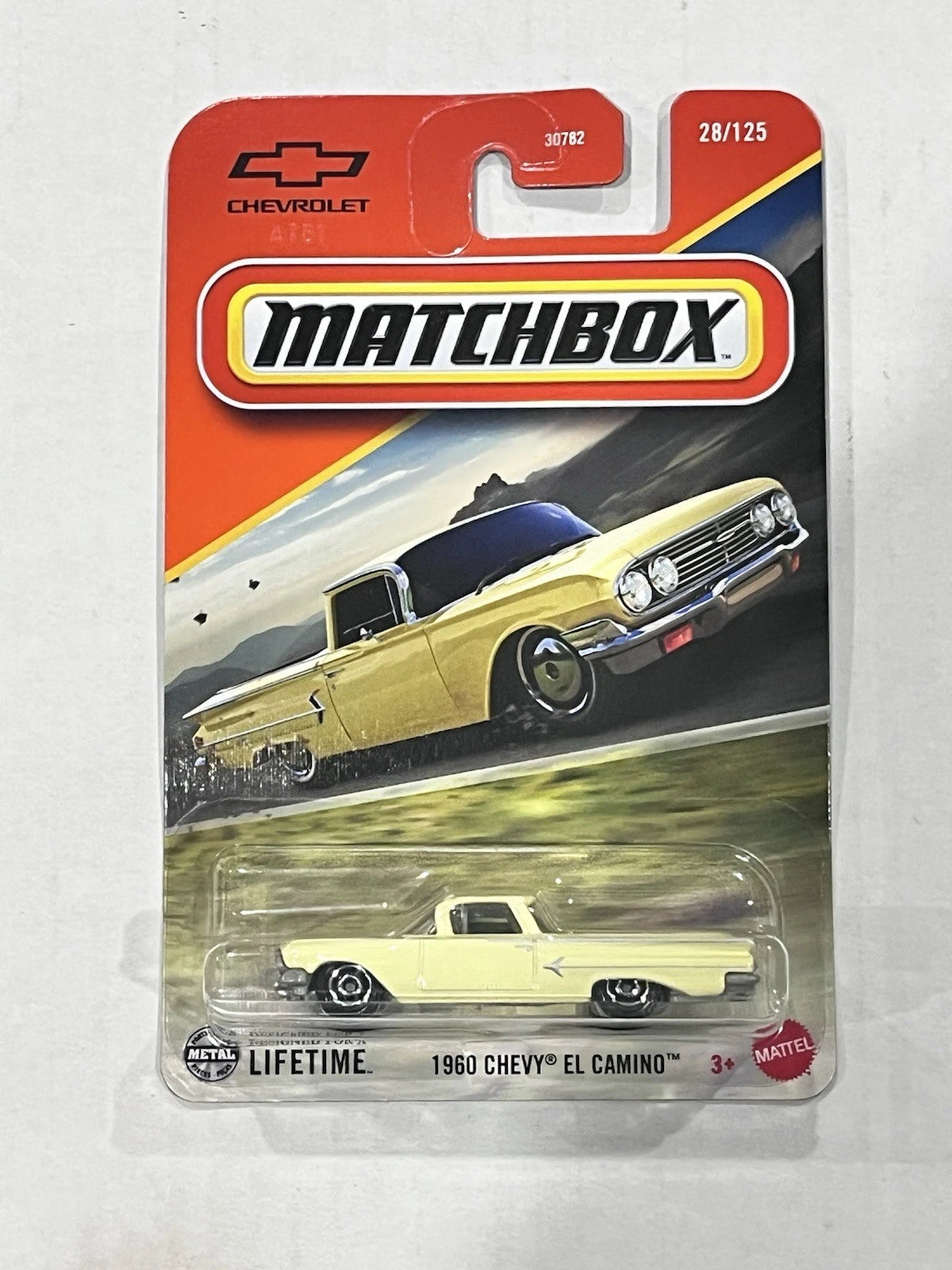 1960 Chevy El Camino #28 * Yellow * 2025 Matchbox Basic Case E、mySite、hgirdovlk