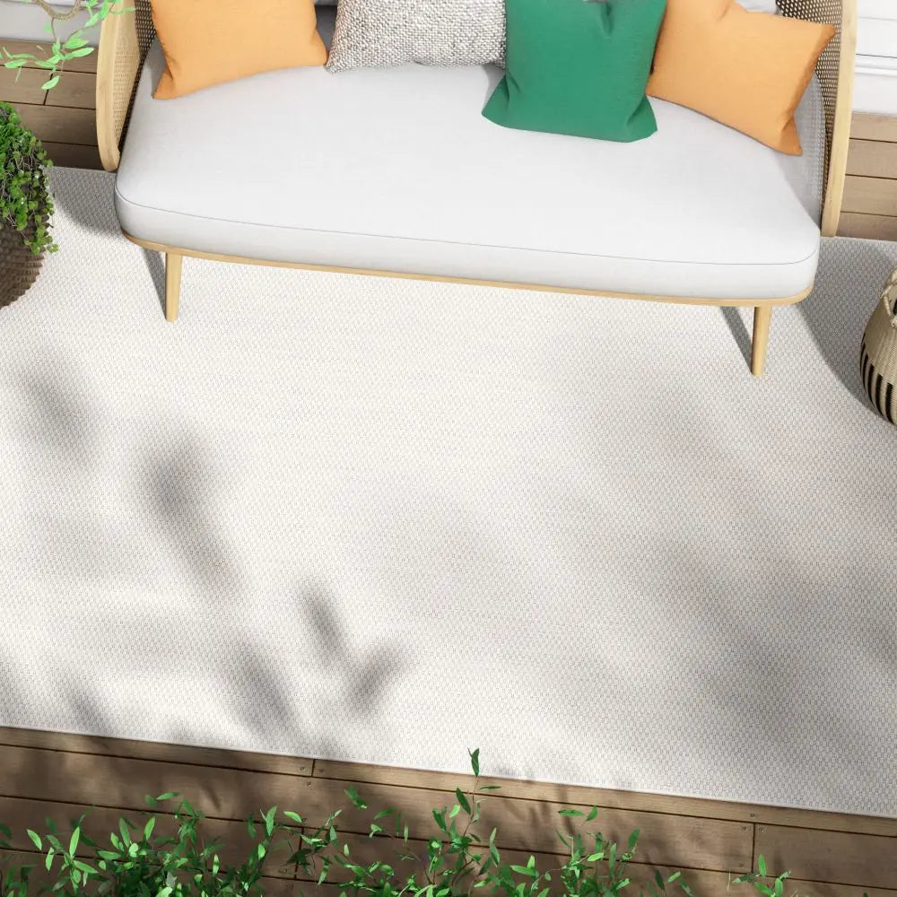 Leif Nordic Geometric Pattern Indoor Outdoor Ivory Flatweave Rug、mySite、gigharbornorthrealestate