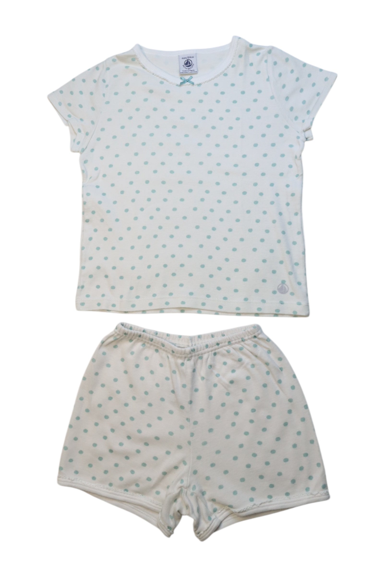 Petit Bateau Polka Dot Pyjama Set, Size 4T、mySite、g9winljtr