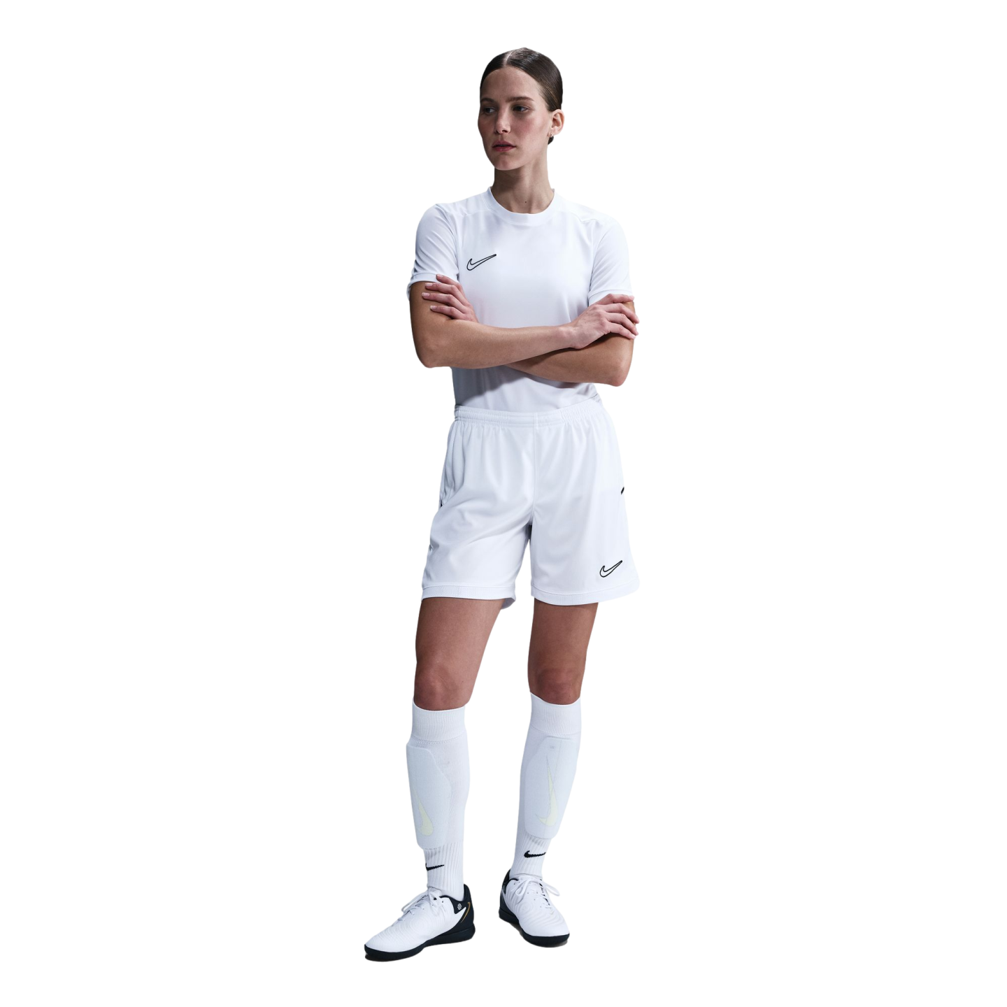 Nike Academy 25 Womens Soccer Shorts - White、mySite、noshort