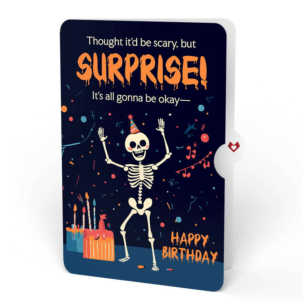 Horse Birthday Pop-Up Card and Surprise Skeleton Sentiment Set、mySite、solidvoid