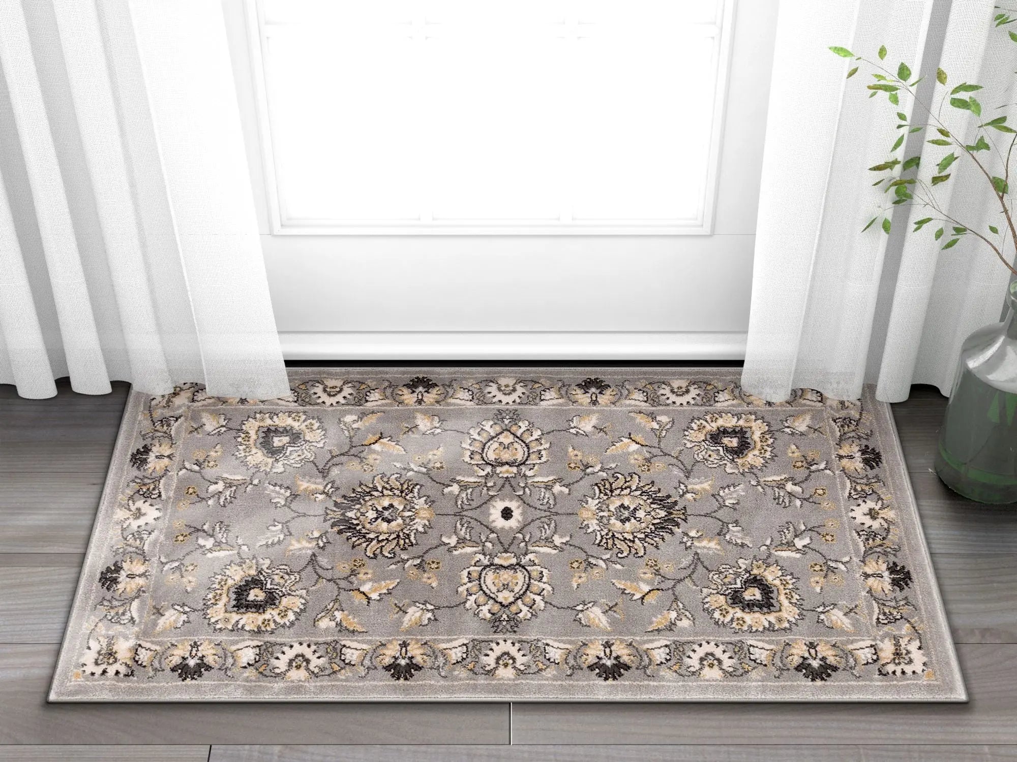 Abbasi Grey Traditional Rug、mySite、gigharbornorthrealestate