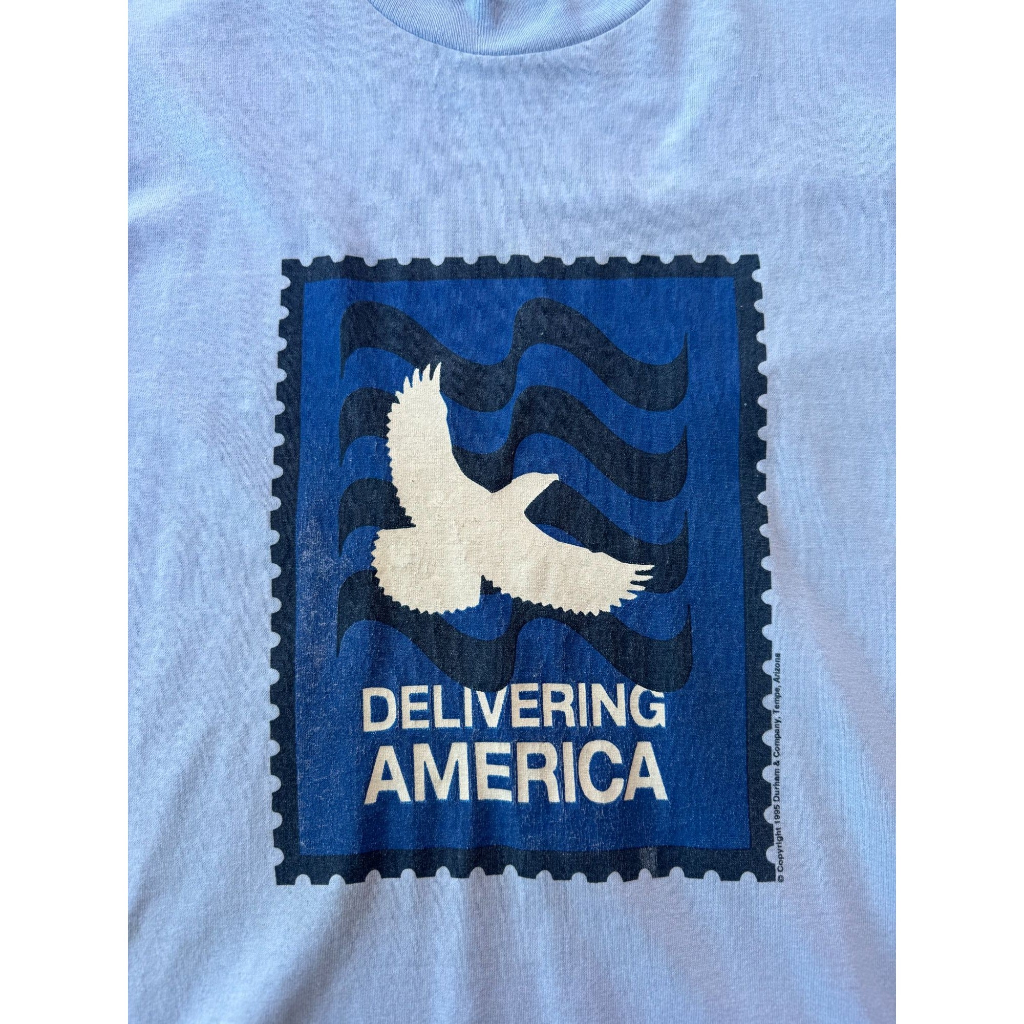 95' Delivering America Single Stitch Graphic Tee T-Shirt Medium、mySite、garagedoors4me