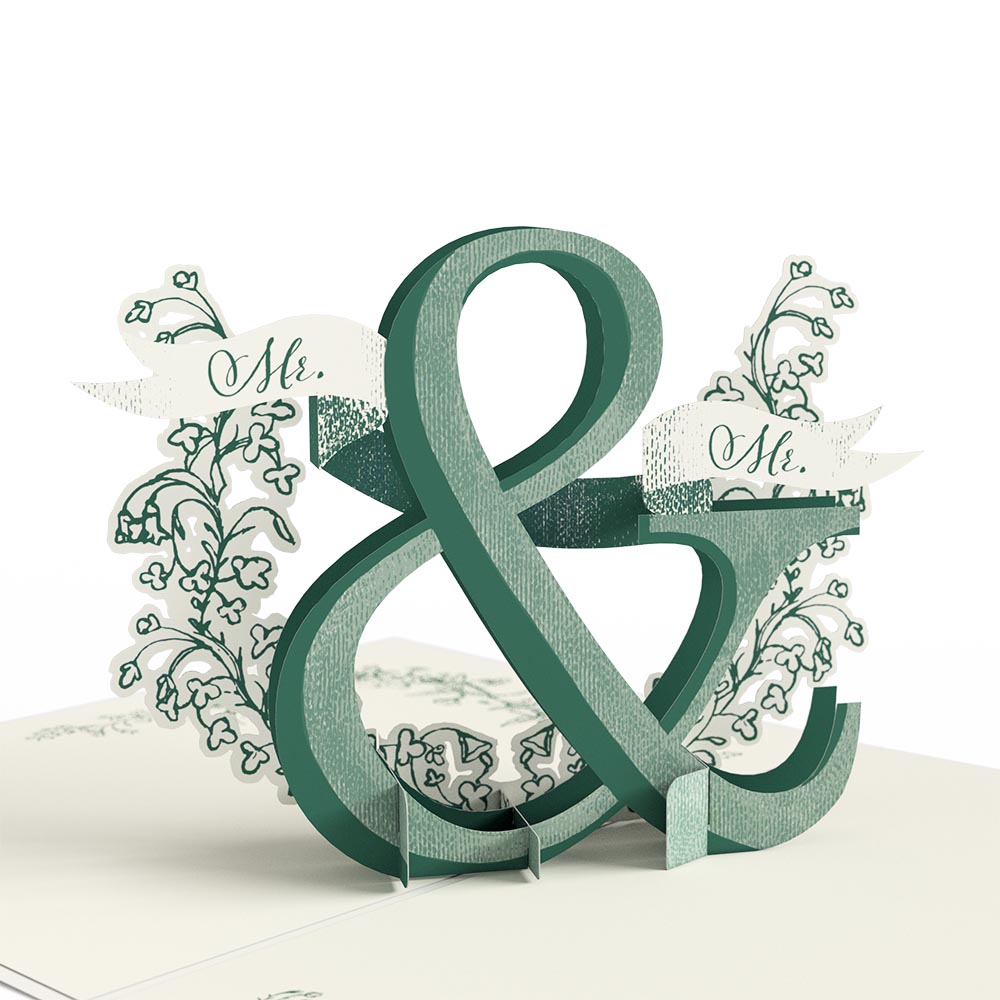 Better Together Mr. & Mr. Wedding Pop-Up Card、mySite、solidvoid