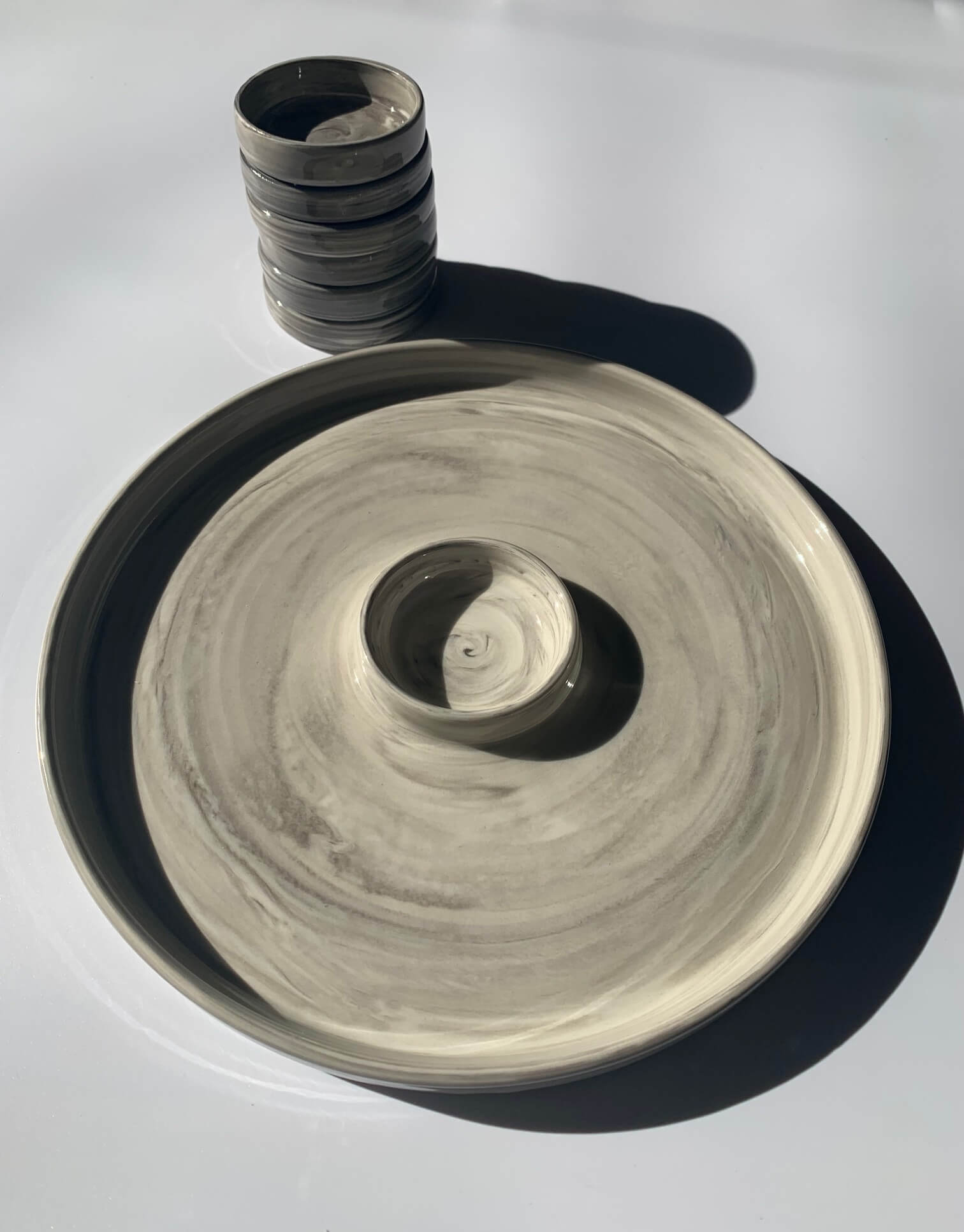 Modern Swirl Ceramic Seder Plate、mySite、topwebapps