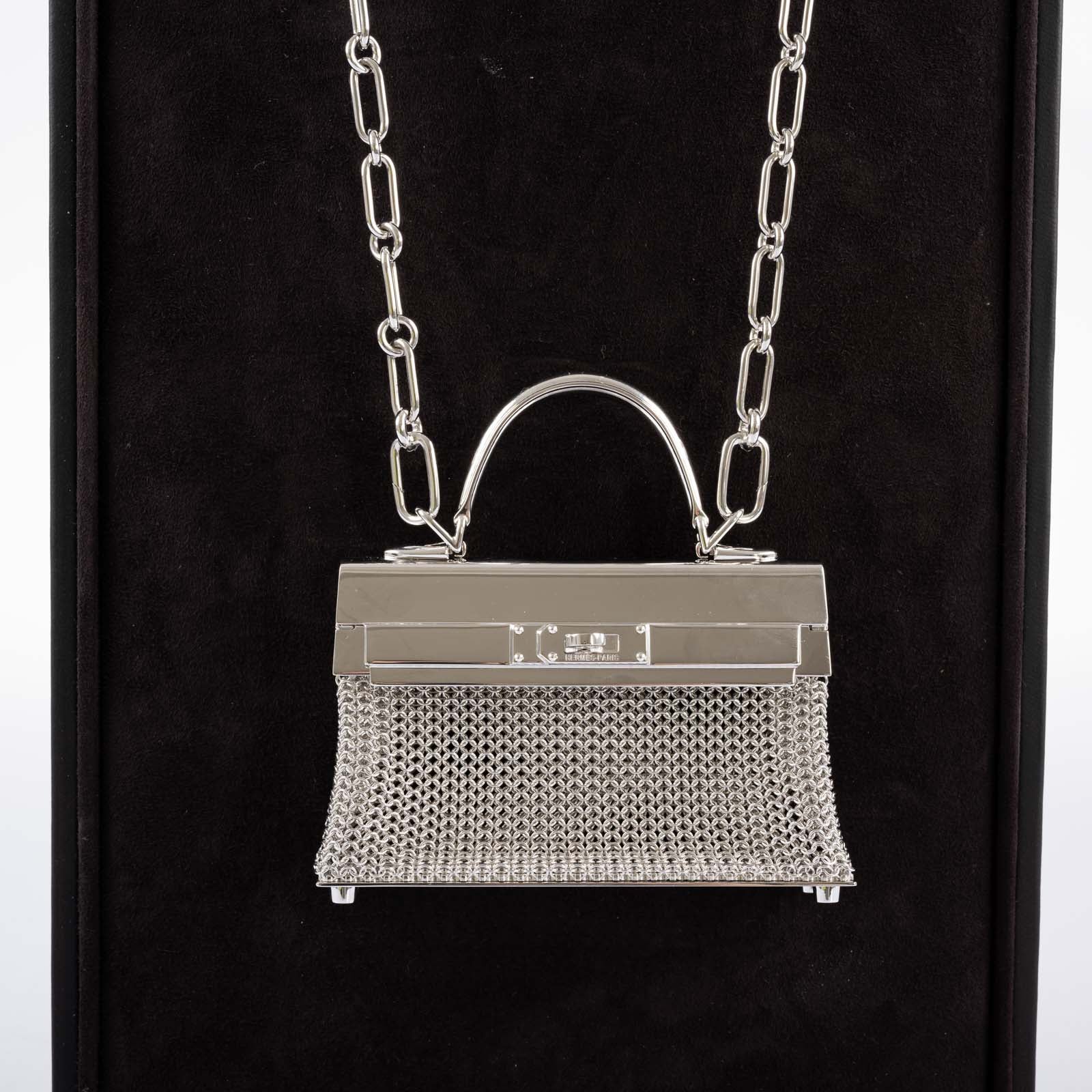 Hermès Kelly Sterling Silver Sac Bijou Chaine Bag、mySite、garminoutage.com