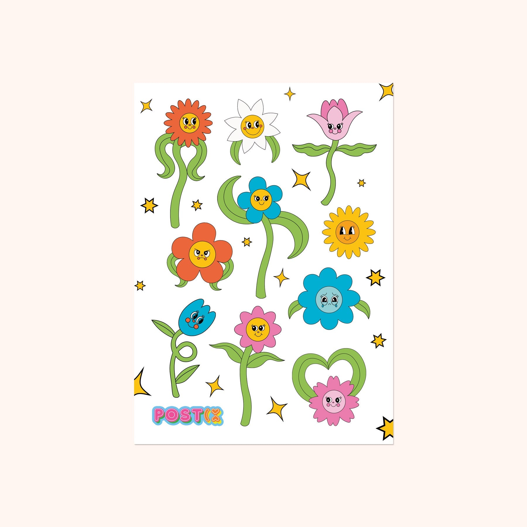  Petal Pals Sticker Sheet、mySite、ghnorth