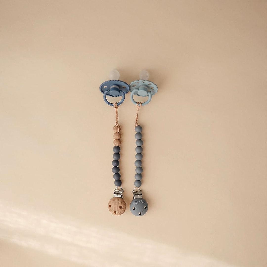  Mushie Hera Pacifier Clip - Tradewinds、mySite、merchandisen
