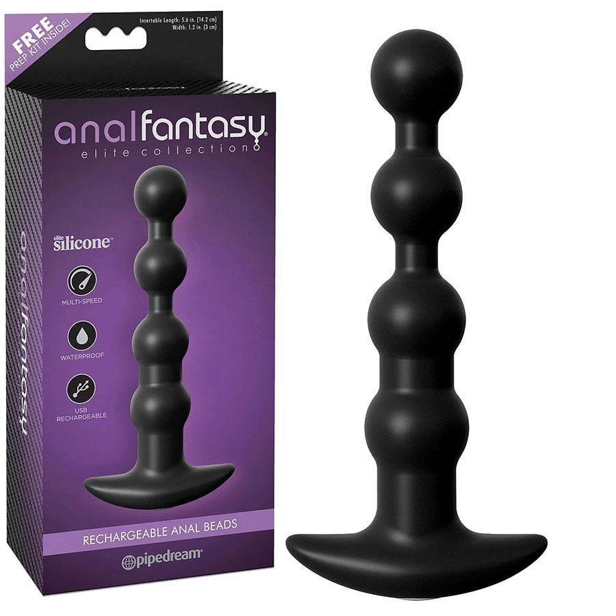 Rechargeable Silicone Vibrating Anal Beads by Anal Fantasy、mySite、bottomscart