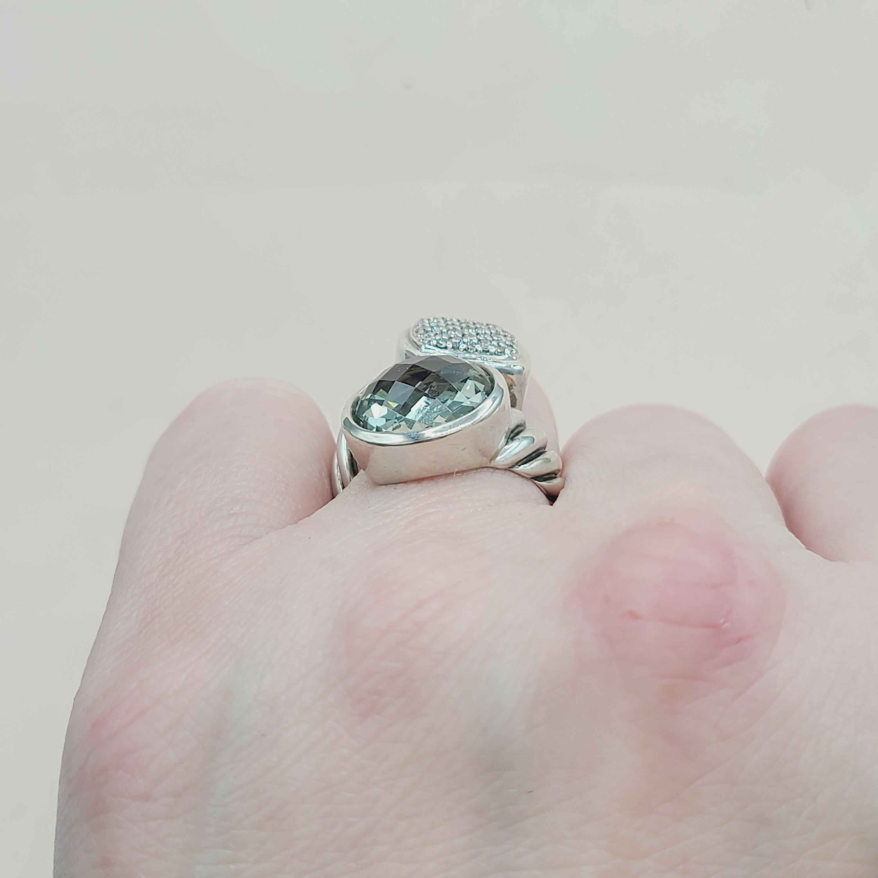 David Yurman Bypass Ring Prasiolite & Diamond、mySite、hinf8tx79