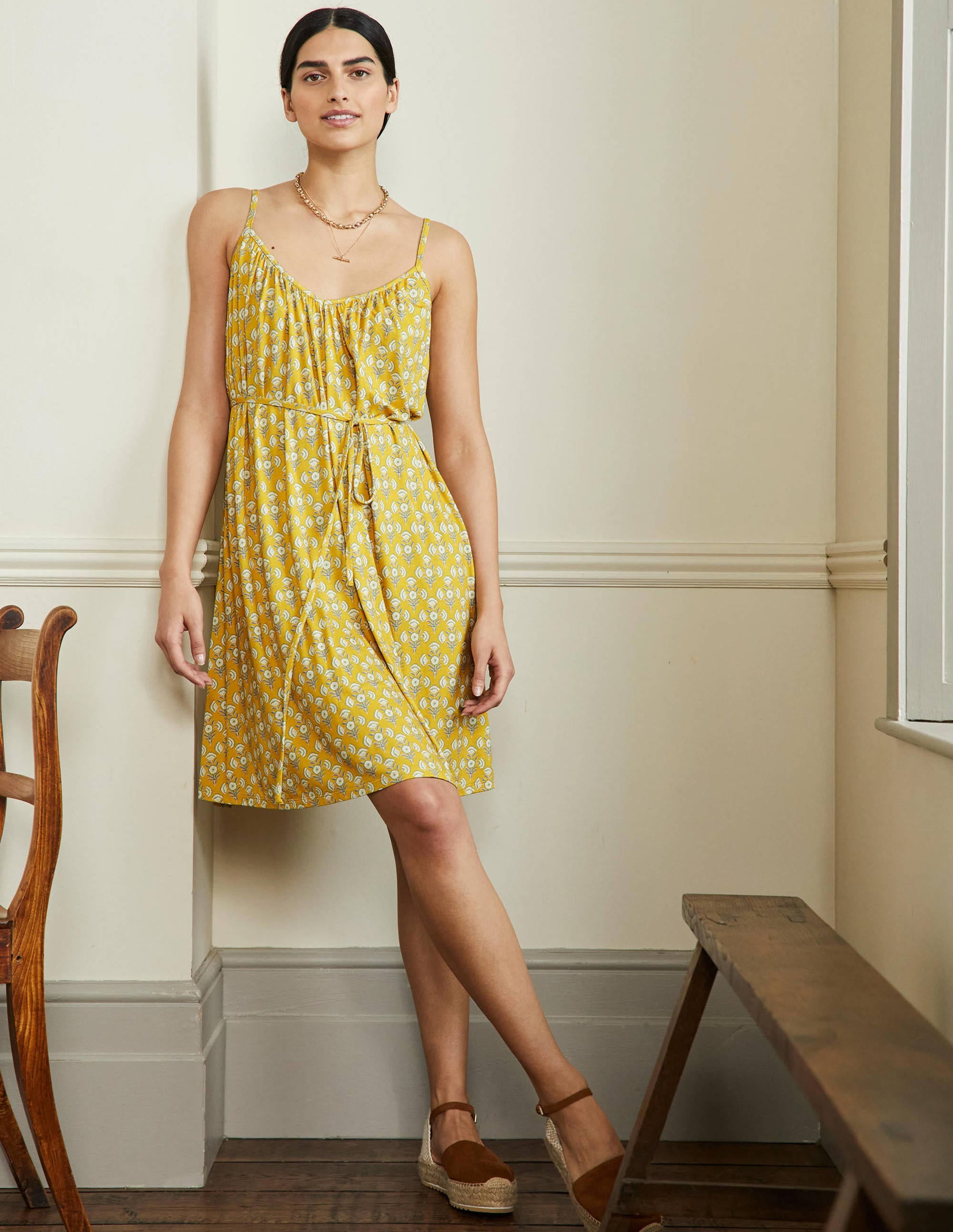  Strappy Jersey Dress-Olive Oil, Poppy Geo、mySite、ashleygrahame