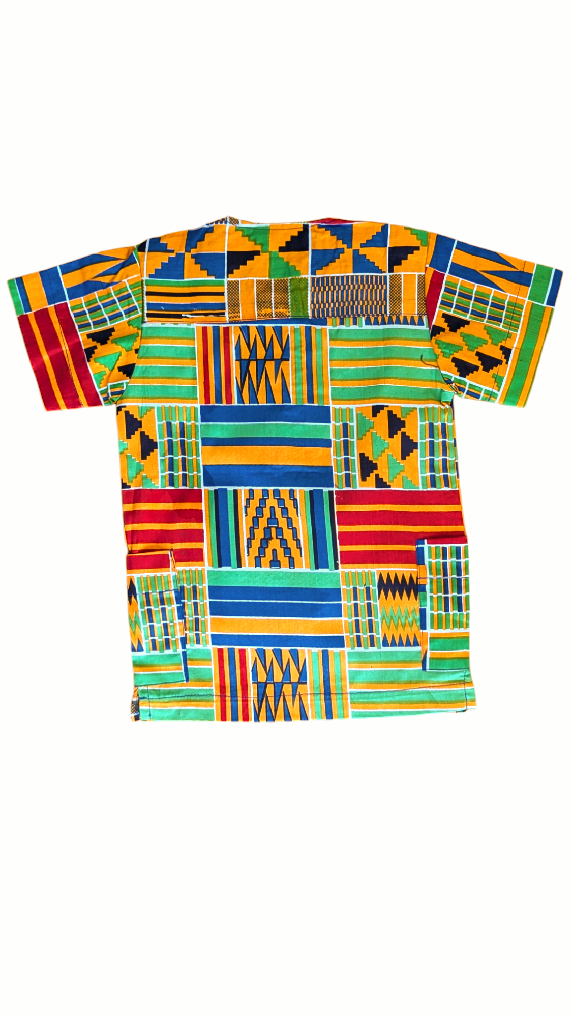 Dupsie's Kwaku Kente Short-Sleeve Dashiki Shirt for Children DPC4075M、mySite、solidvoid