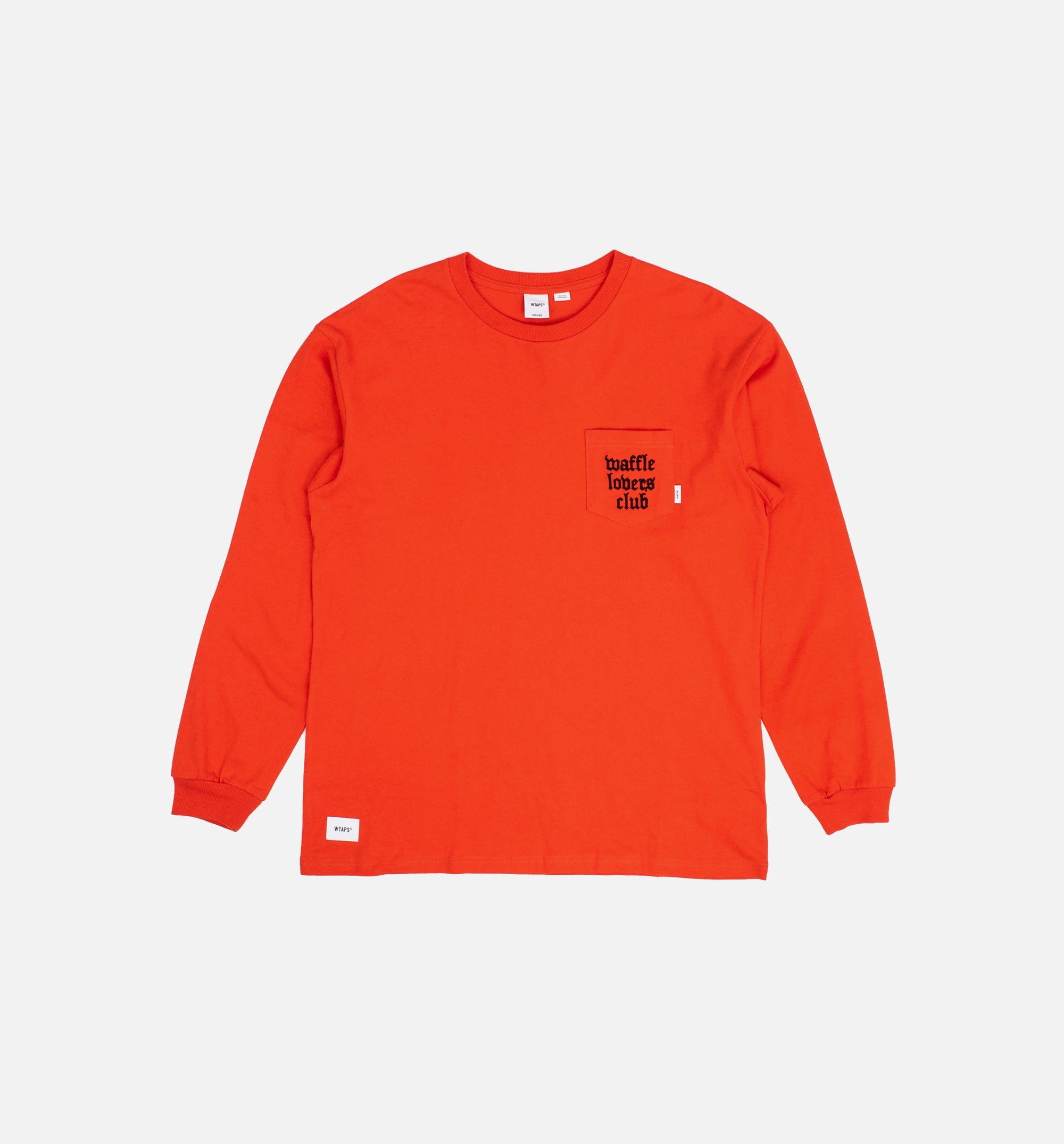 X WTAPS Long Sleeve Mens T-Shirt - Orange/White/Black、mySite、dreamappss