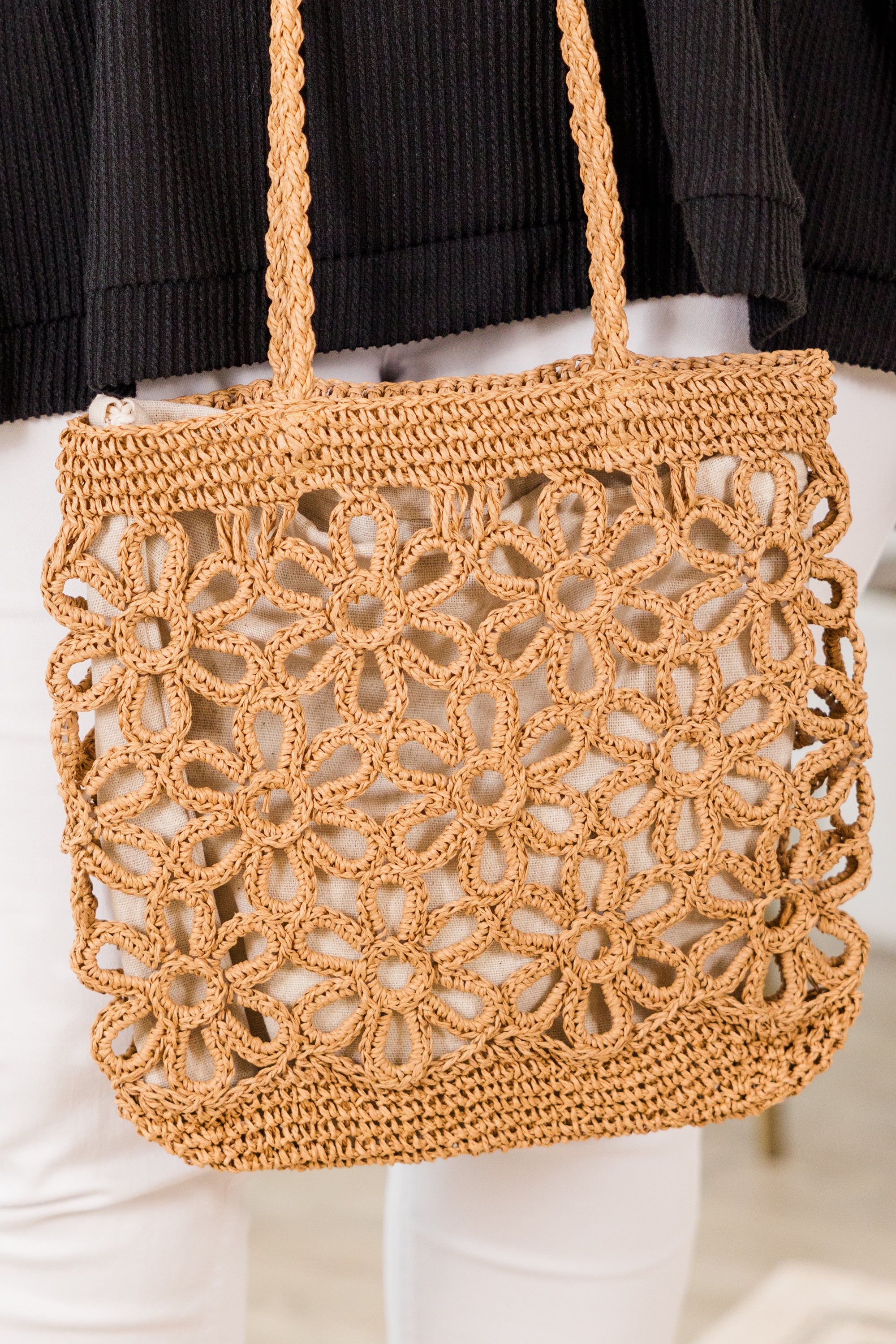  Floral Meadow Handbag, Taupe、mySite、justintrudeaud