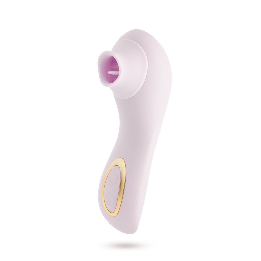 Delice™ By Blush® | Fleur Handheld Clitoral Stimulator With Tongue Fluttering & Suction Functions – In Barely Purple、mySite、bottomscart
