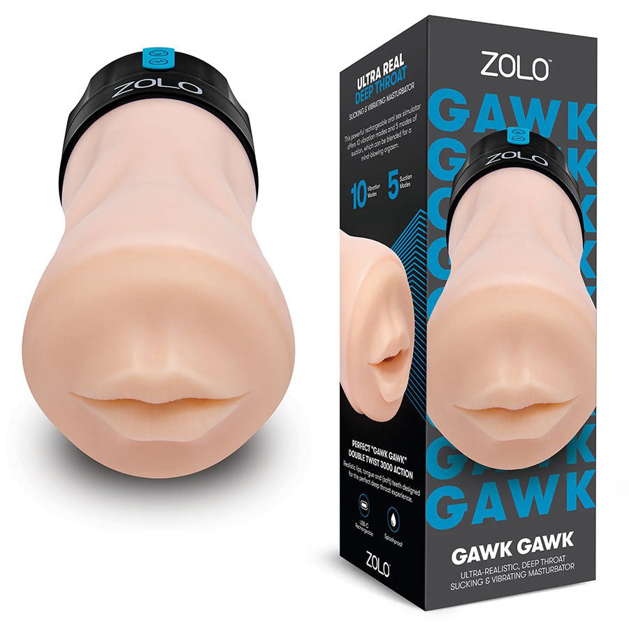 Zolo Gawk Rechargeable Silicone Deep Throat Vibrating Sucking Blowbot、mySite、bottomscart