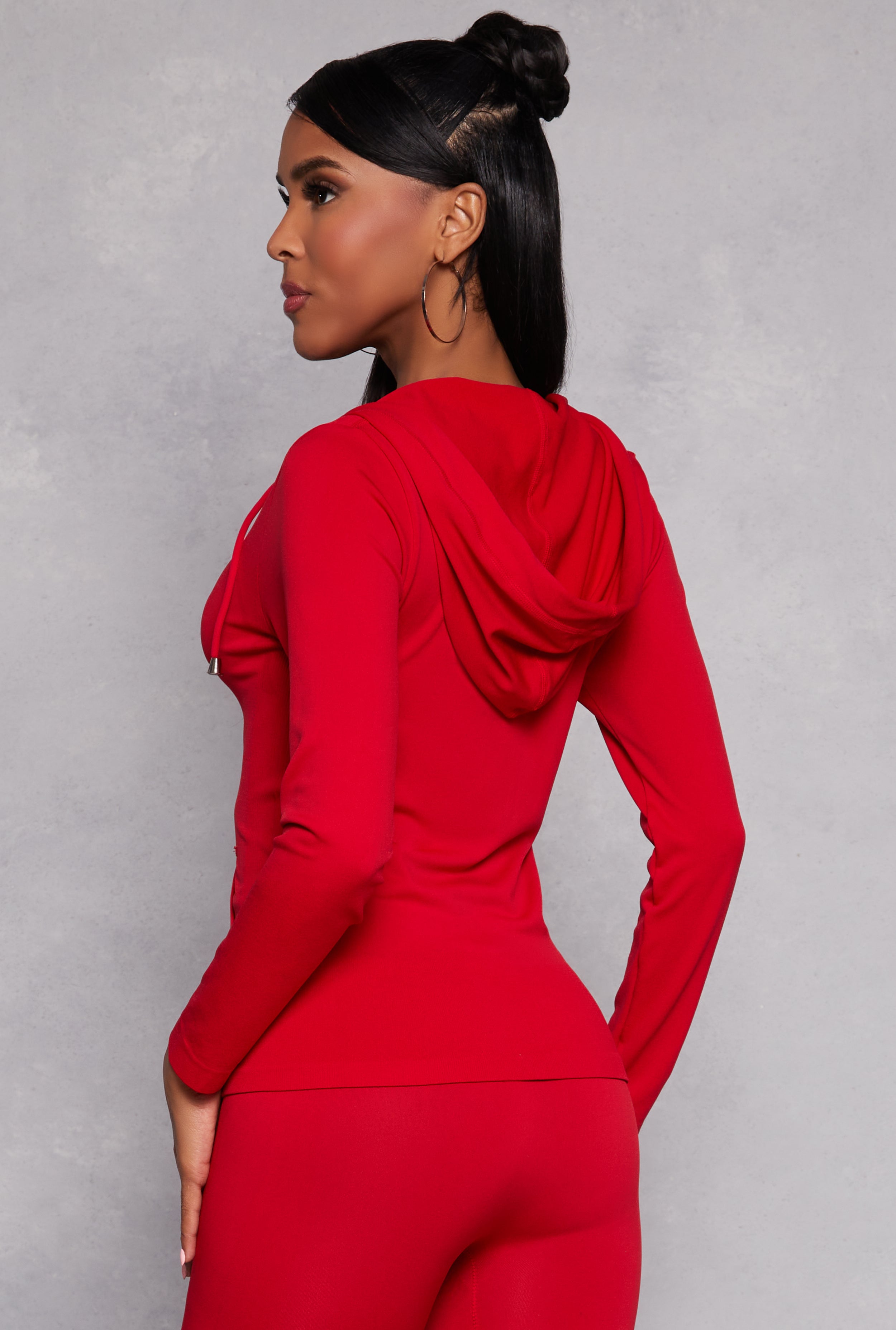 Seamless Zip Front Hooded Top、mySite、camillekostekn