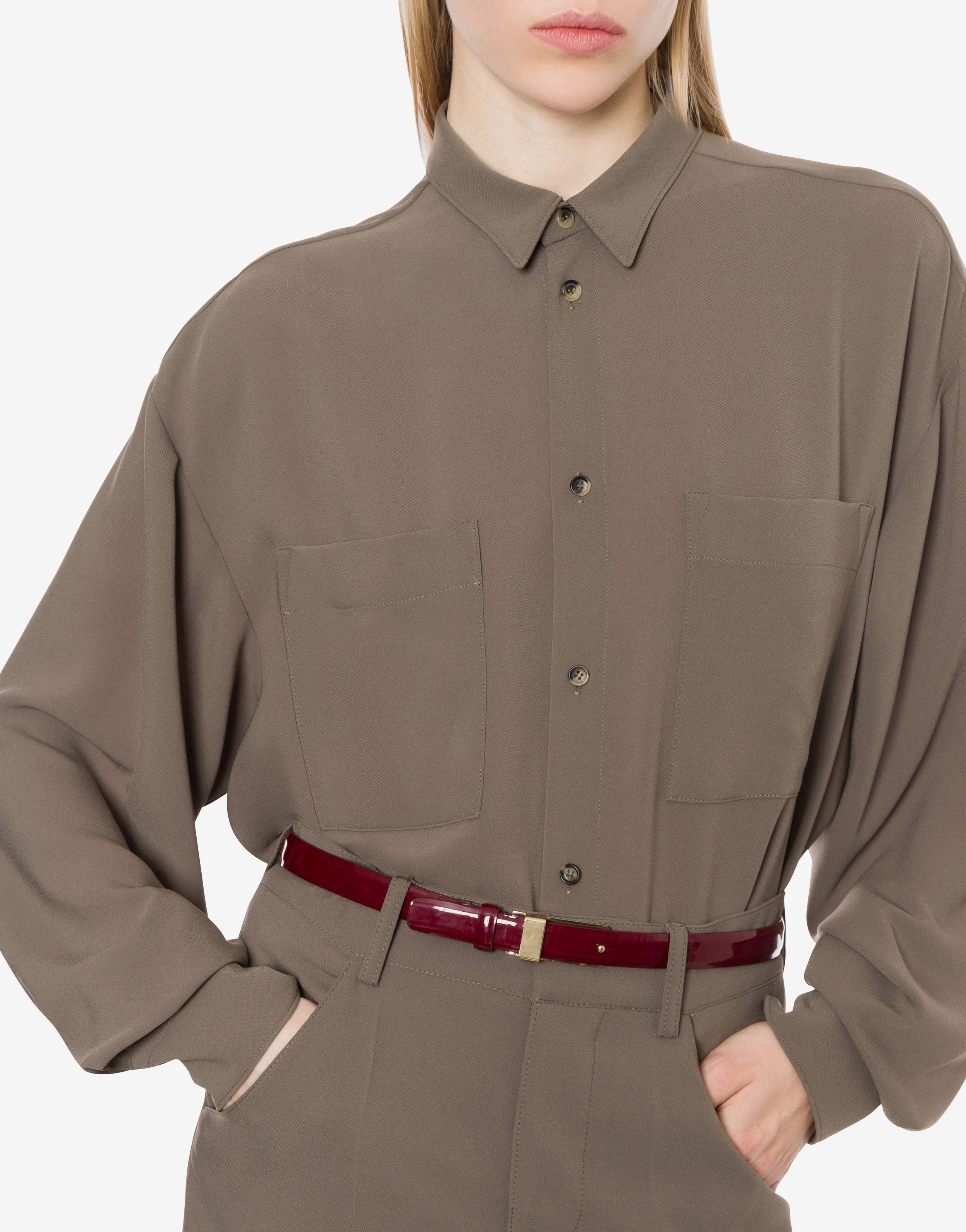 Camicia oversize in crepe leggera、mySite、aoinhome