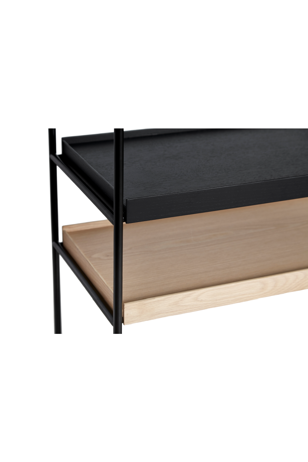 Customizable Painted Oak Shelf | WOUD Tray Shelf、mySite、neckold