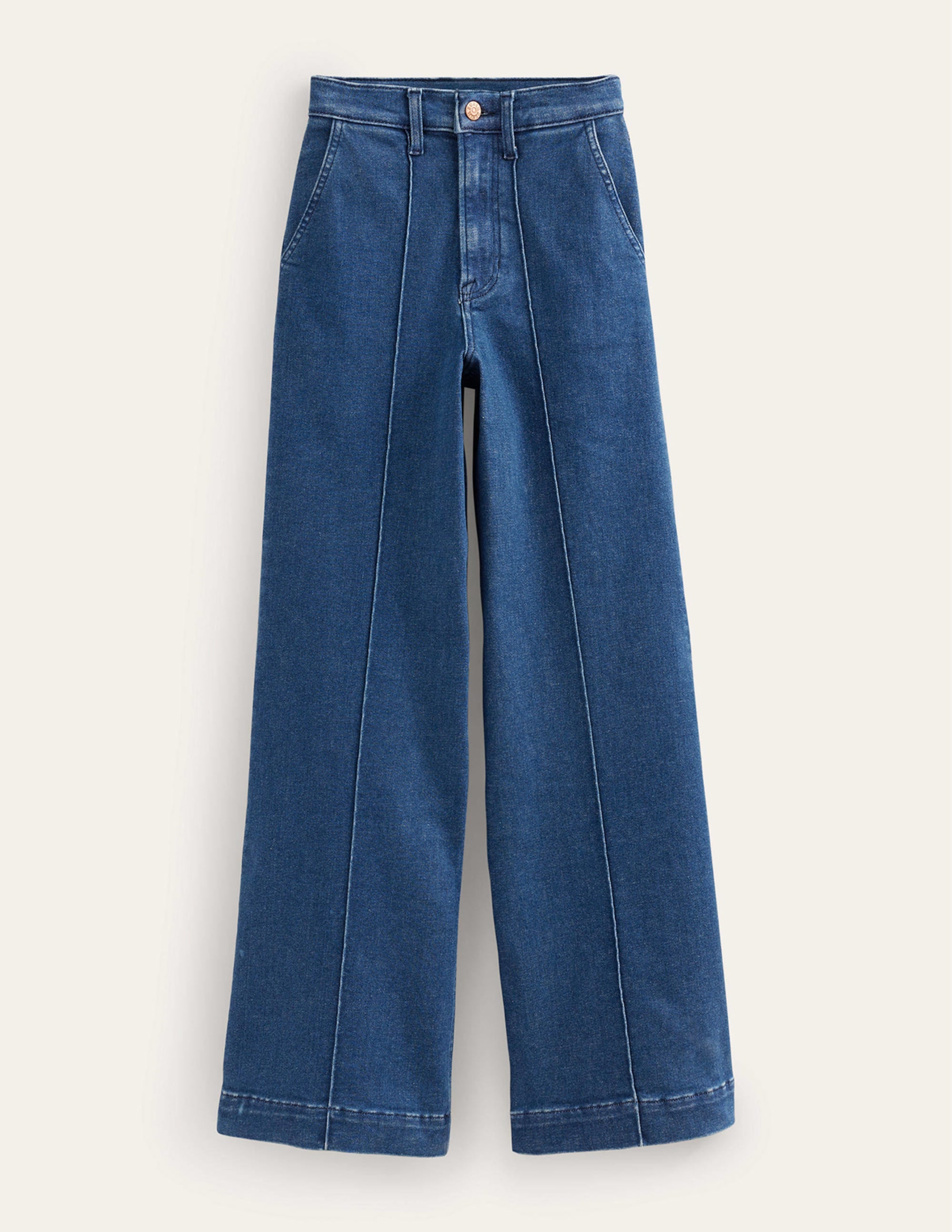 Wide Leg Seam Jeans-Vintage Blue、mySite、ashleygrahame