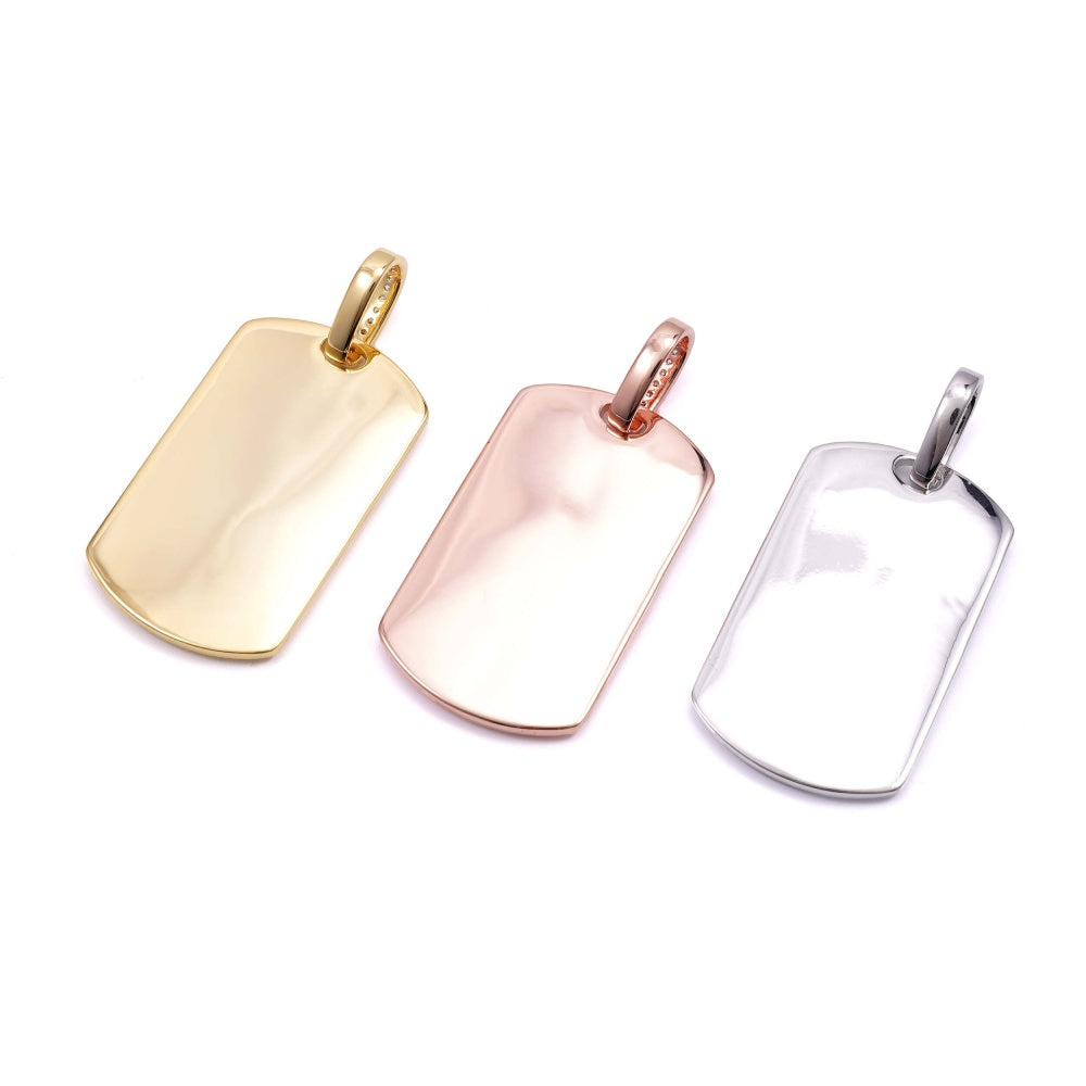 Moissanite Dog Tag Photo Pendant 14K Gold、mySite、hinf8tx79