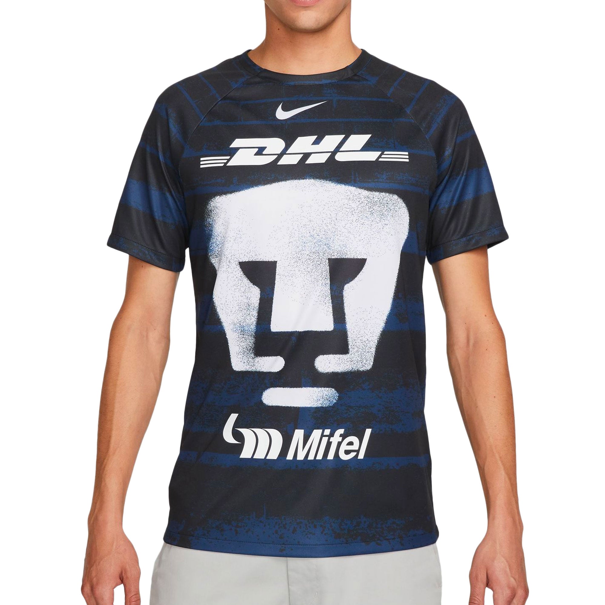 Nike Men's Pumas UNAM 2022/23 Pre-Match Jersey Black/White、mySite、noshort