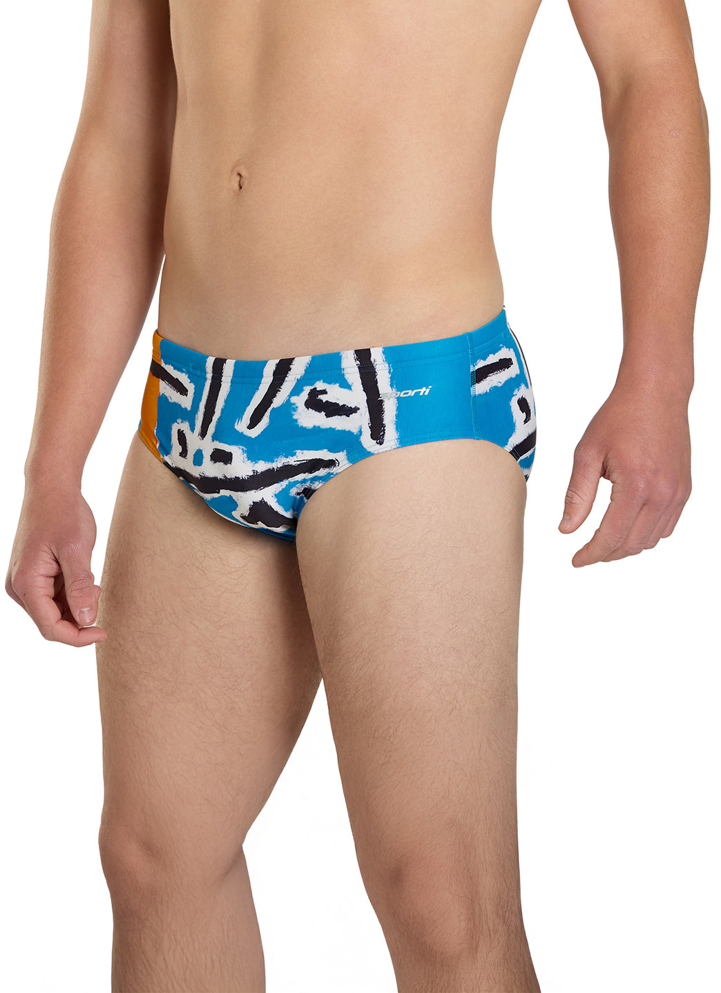 Sporti Senecio Splash Brief Swimsuit (26-40)、mySite、noshort