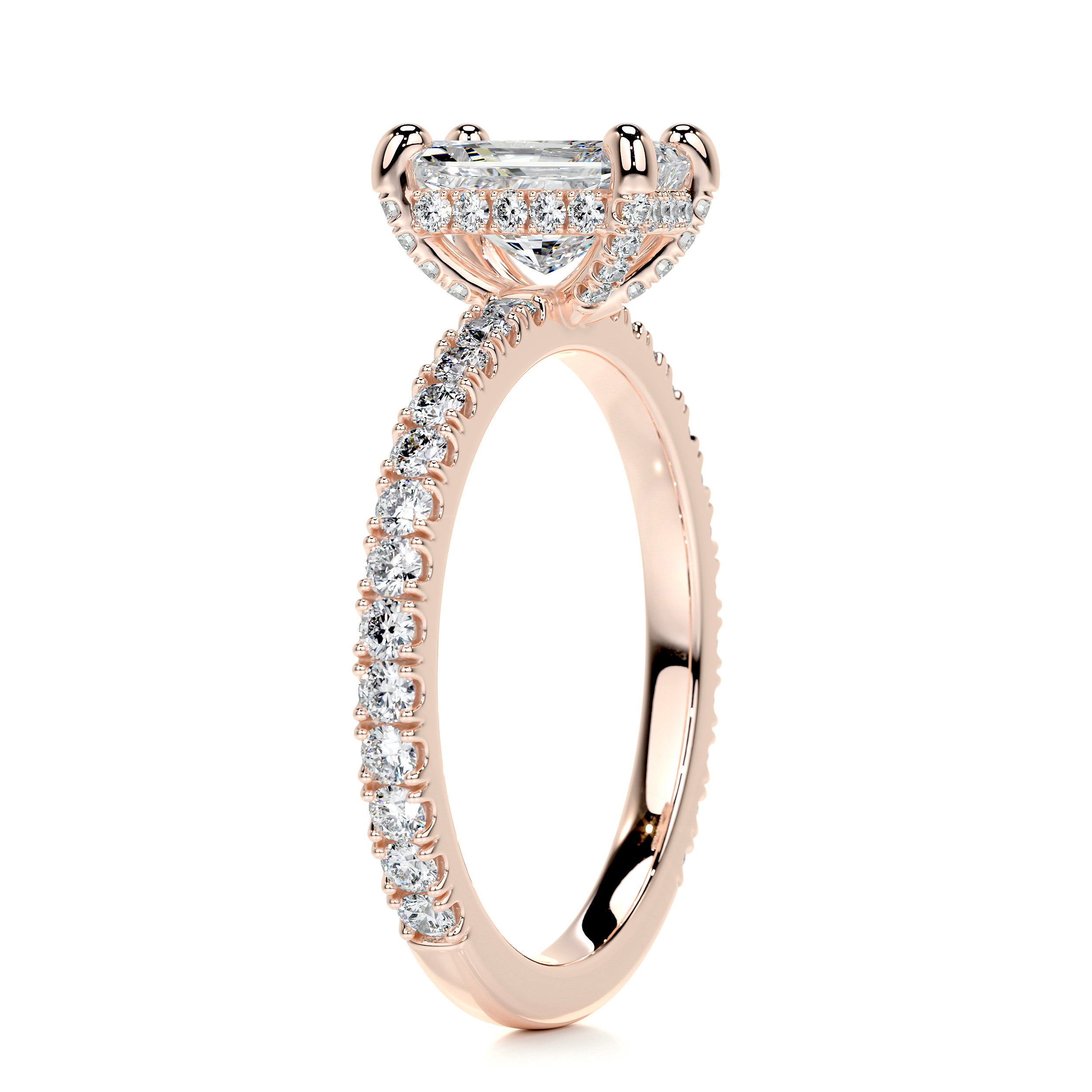 Deborah Elongated Diamond Engagement Ring -14K Rose Gold、mySite、hinf8tx79
