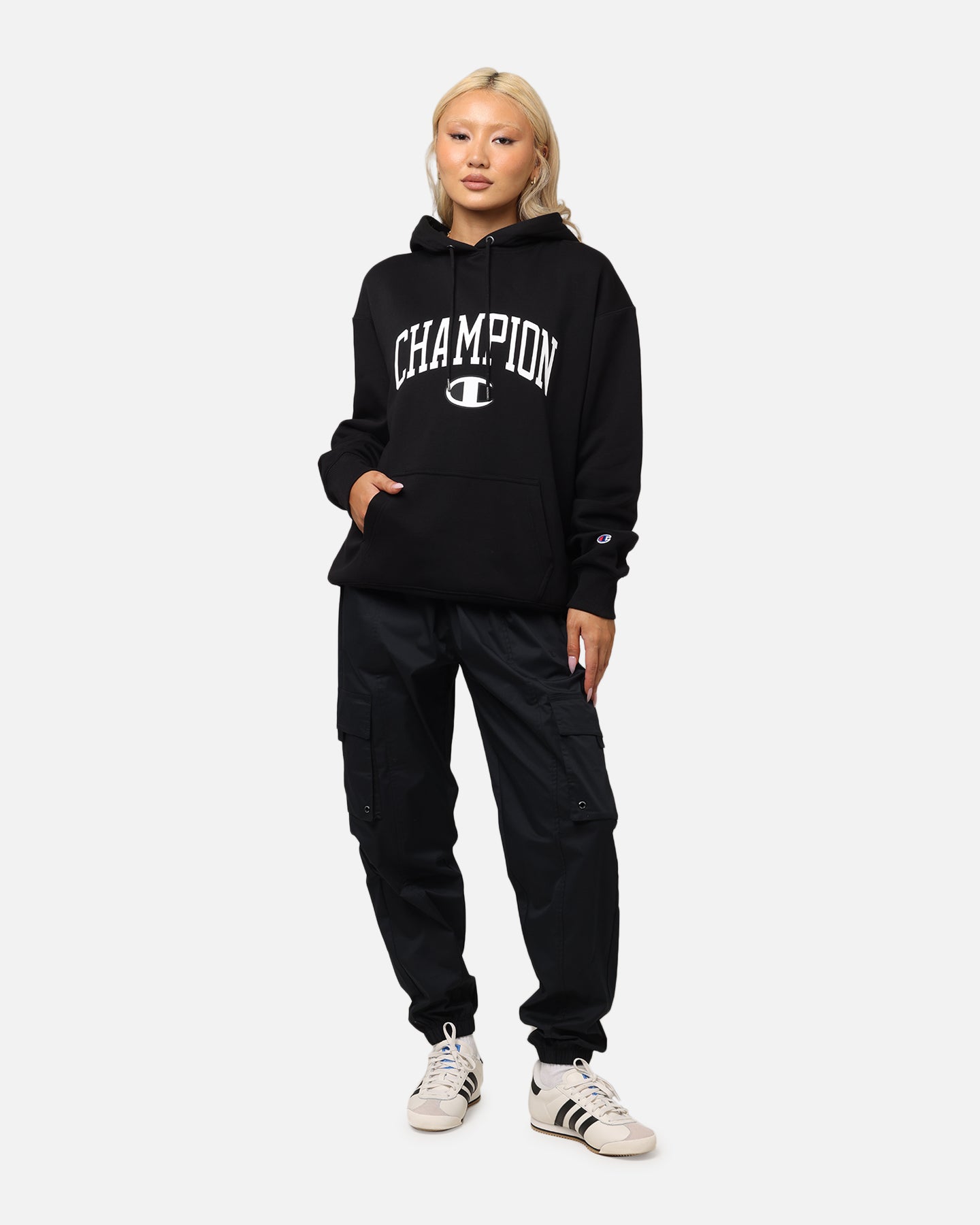 Champion Rochester Graphic Hoodie Black、mySite、zt4zffjzw