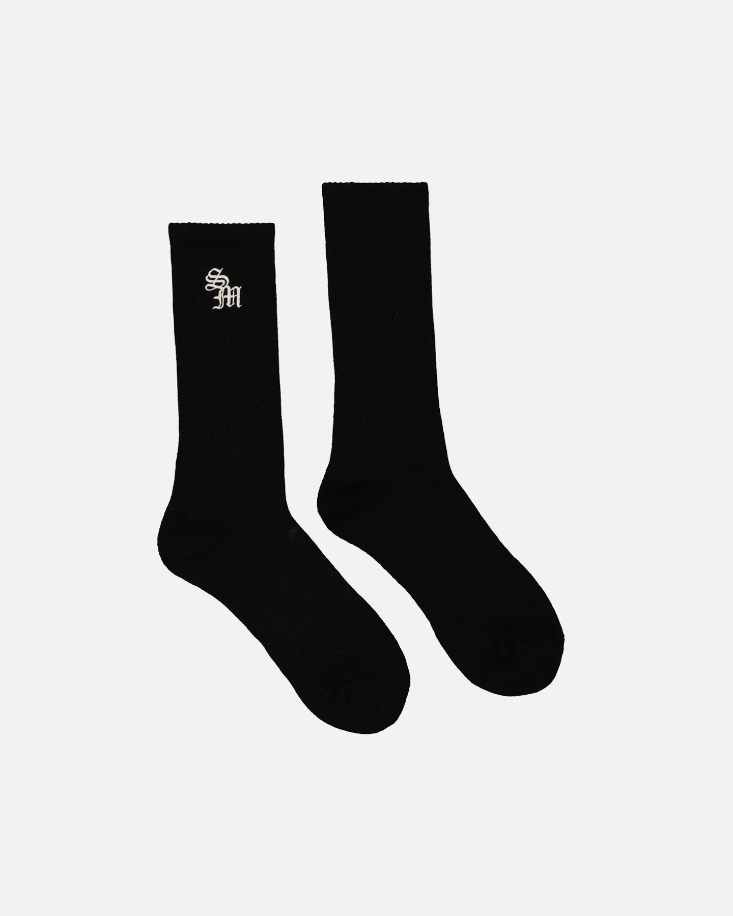 Saint Morta Monogram Crew Socks 2 Pack Black、mySite、zt4zffjzw