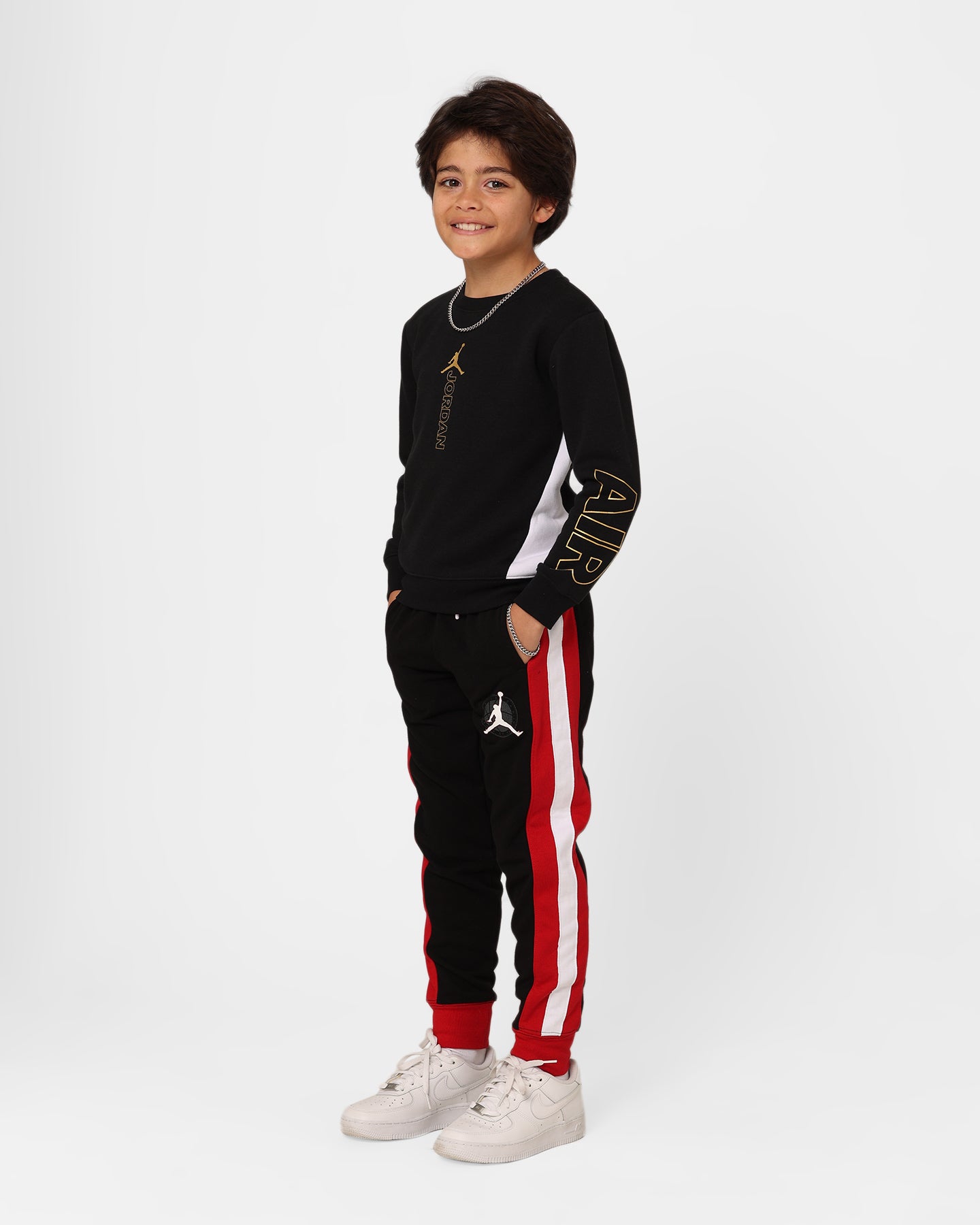 Jordan Kids' Holiday Shine Air Crewneck Black、mySite、zt4zffjzw